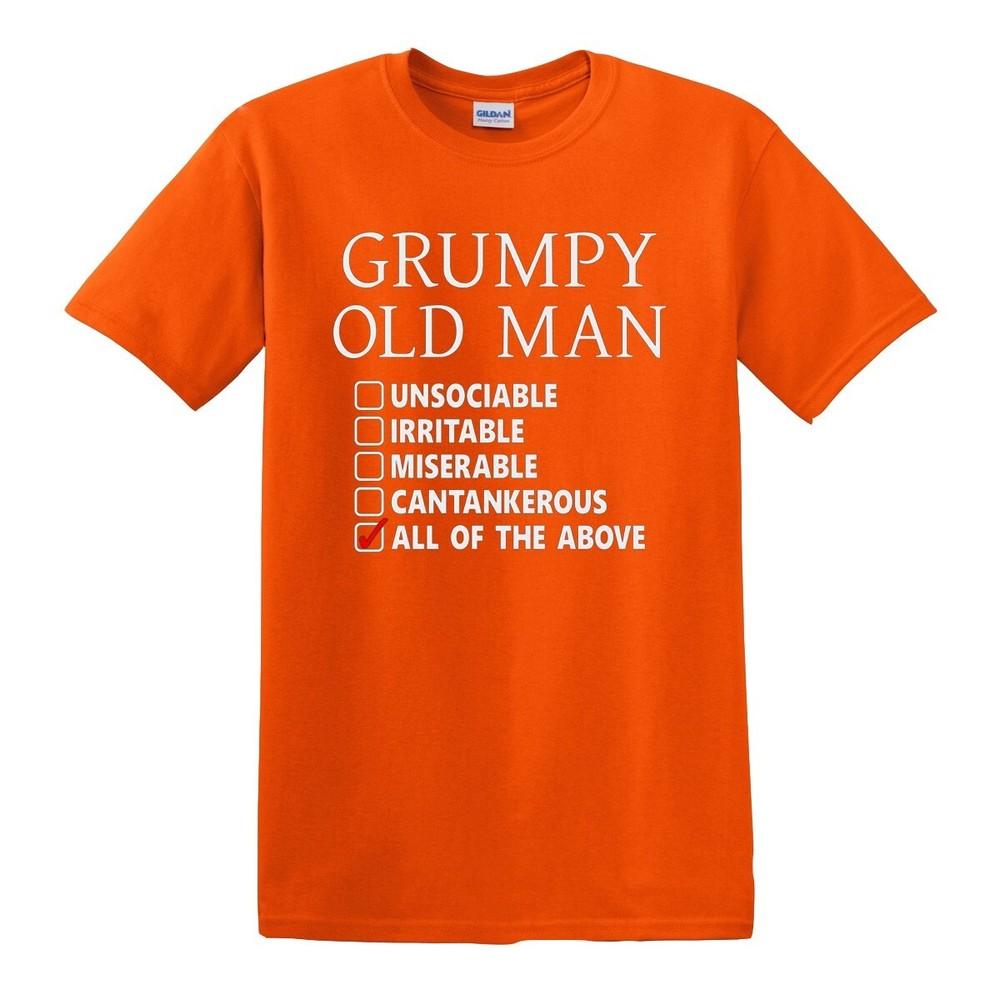 Grumpy old man tshirt funny old age joke novelty gift retro top 2XL