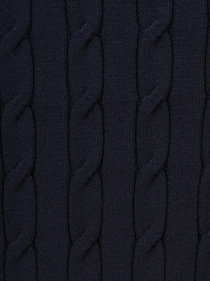 ZIOZIA Men'S Washable Miracle Cable Short Sleeve Sweater_Navy