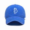Dragon Print Washed Distressed Soft Top Outdoor Sunshade Baseball Cap for Men and Women Versatile Baseball Cap