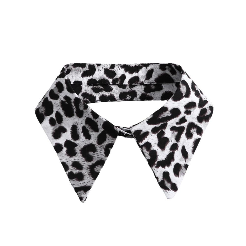 Detachable Leopard Print Shirt Fake Collar Comfortable False Wrist Cuffs  Photo Props