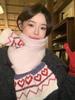 New Women'S Beige Heart Bow Knit Scarf Winter Warm Soft Valentine'S Day Fashion Korean Wrap Scarves For Ladies Male Sweet Casual