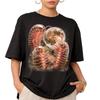 Millipede Howling Moon T Shirt Celestial Insect Dark Academia Bug Top Nature Lover Vintage Slightly Fashion Soft Homme