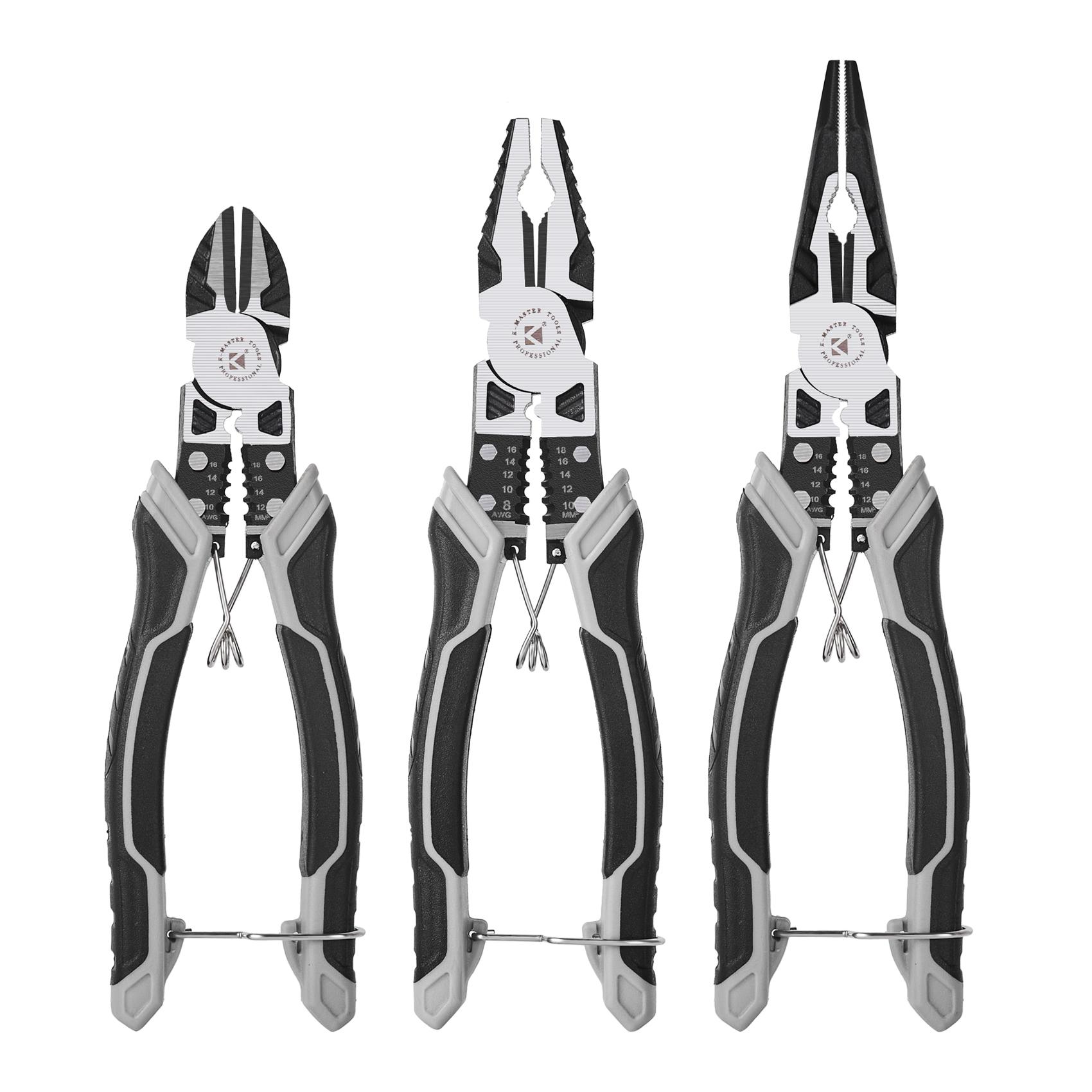 

Многофункциональные плоскогубцы Универсальные диагональные плоскогубцы Кусачки для проводов Профессиональные электрики Противоскользящие прочные инструменты для ремонта