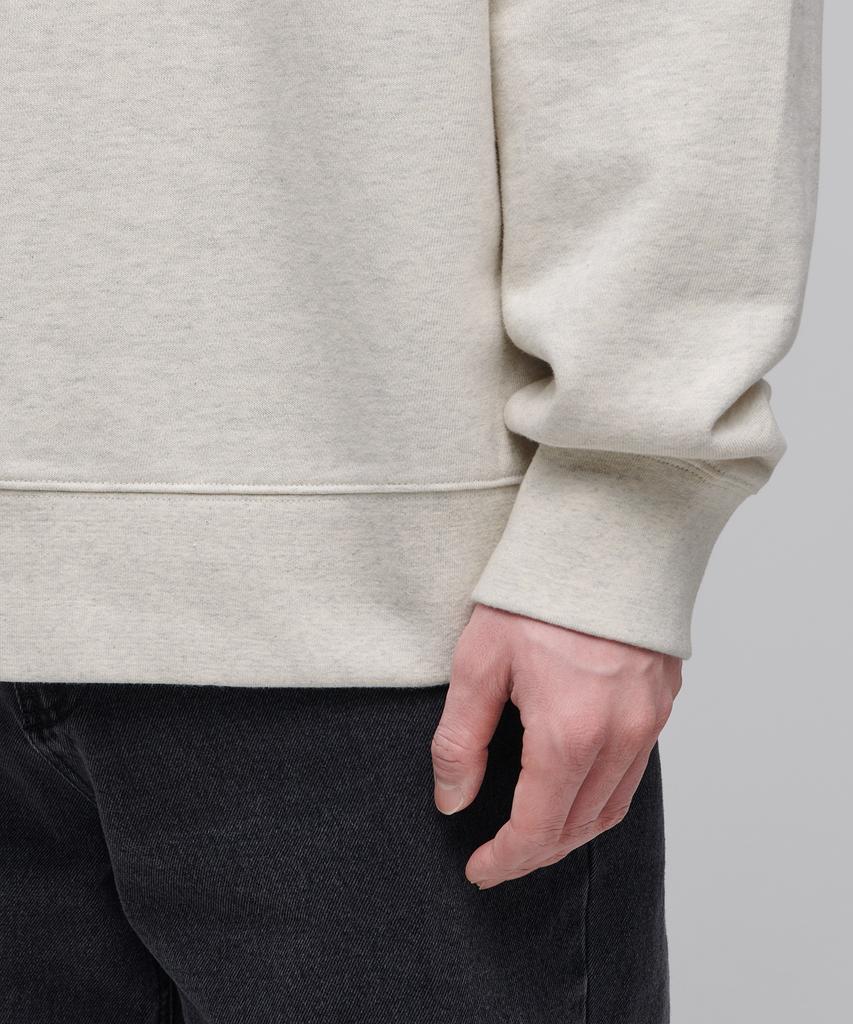 MUSINSA STANDARD Oversized Collared Sweatshirt [Oatmeal]