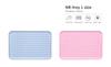 NR Tray L 39cm Check Blue Microwave Safe Serving Tray Stylish Cute Plastic Tray Kitchen Placemat Serving Commercial Cafe Made in Japan TATSU-CRAFT
