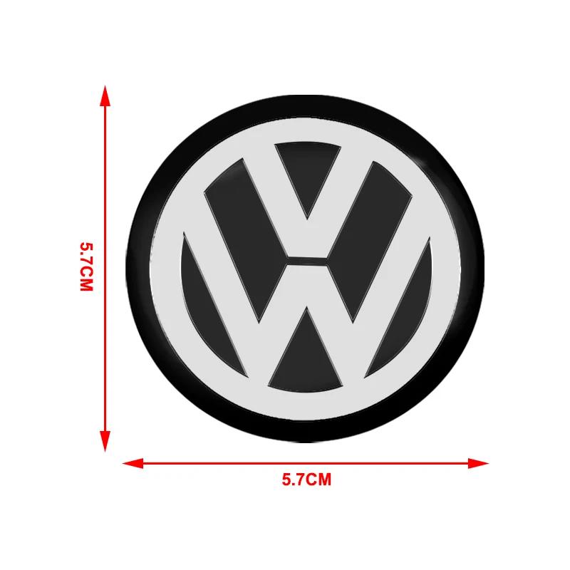 For Volkswagen 56mm Car Wheel Center Cap Hub Covers Badge Sticker Accessories For Volkswagen Touran Golf-4 5 6 7 Passat Polo MK4