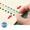 Akkerds Ring Buckle Convenient and Easy to Suitable for File Transparent 8 Pieces 5-Hole Loose-Leaf - Use, A4/A5/B5 Staples, Manuals, Calendars,