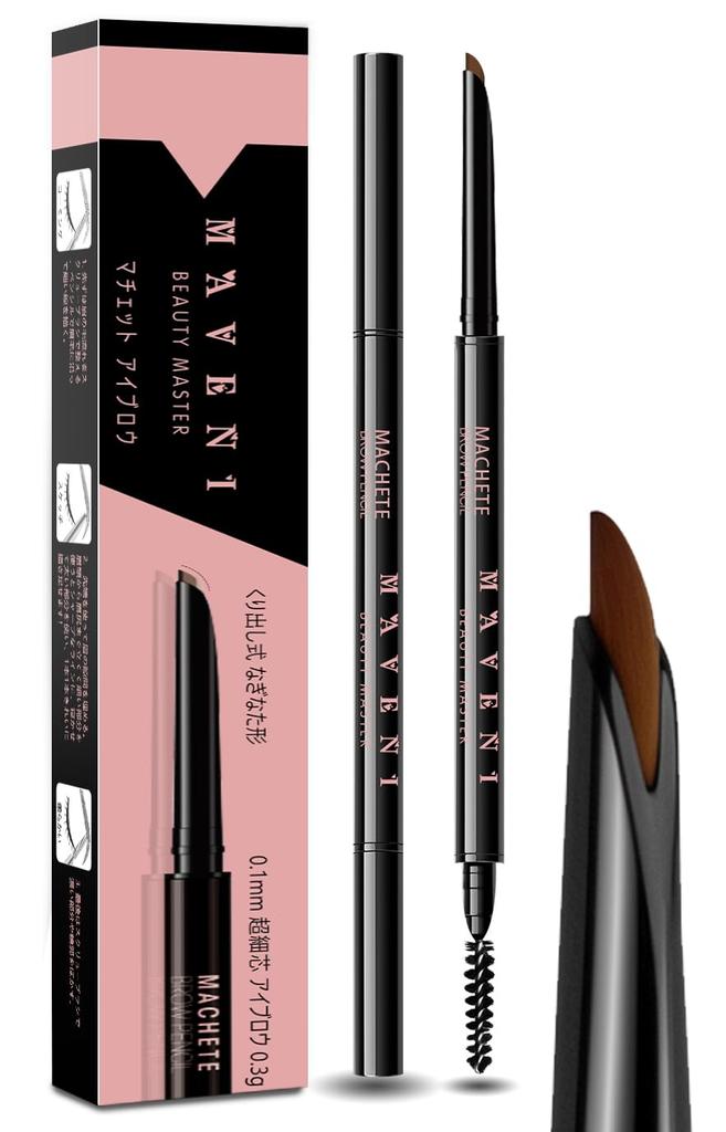 New Eyebrow Pencil for Natural Highly Easy To Natural Sweat and Oil Brush Unisex Series Long-lasting, Ultra-Fine 0.1mm Naginata-Shaped Eyebrows.