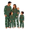Family Matching Christmas Print Pajama Set, Long Sleeve Top and Long Pants Loungewear for Holiday