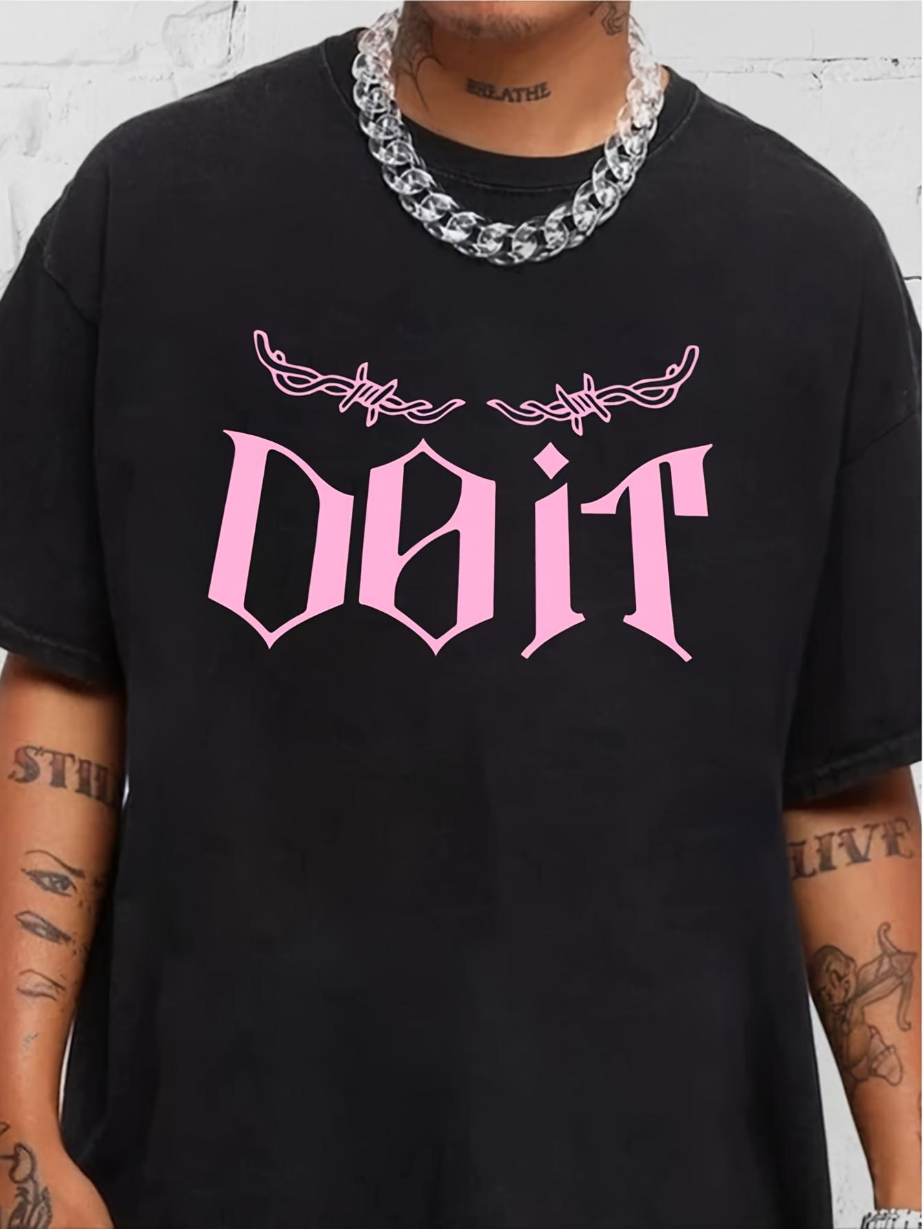 New Unisex Stray DO IT Graphic Tee- Pink Lettering and SKZ It Tape Design XXL
