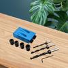 14Pcs Inclined Hole Jig Kit Woodworking Drilling Guide Locator for Efficient and Precise Woodworking Projects