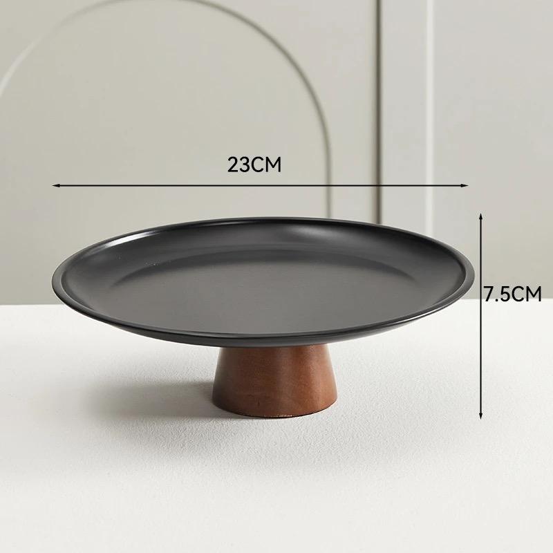 French Style Stainless Steel Dessert Stand – High Footed Tray for Fruits, Candies, and Snacks