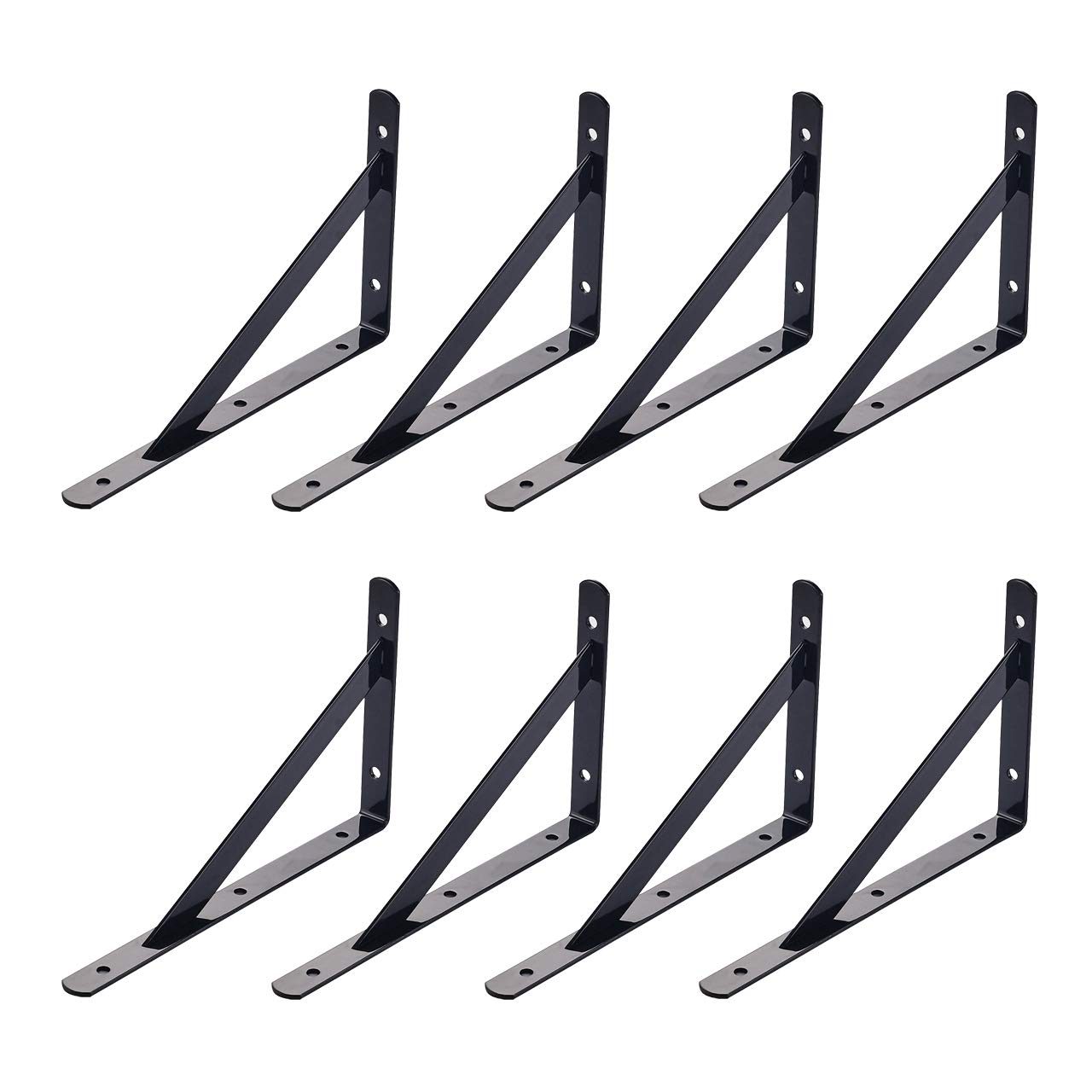 

Felimor Shelf Brackets, L-Shaped Brackets, Display Storage, Steel, DIY, Set of 8 (20 x 12 cm)