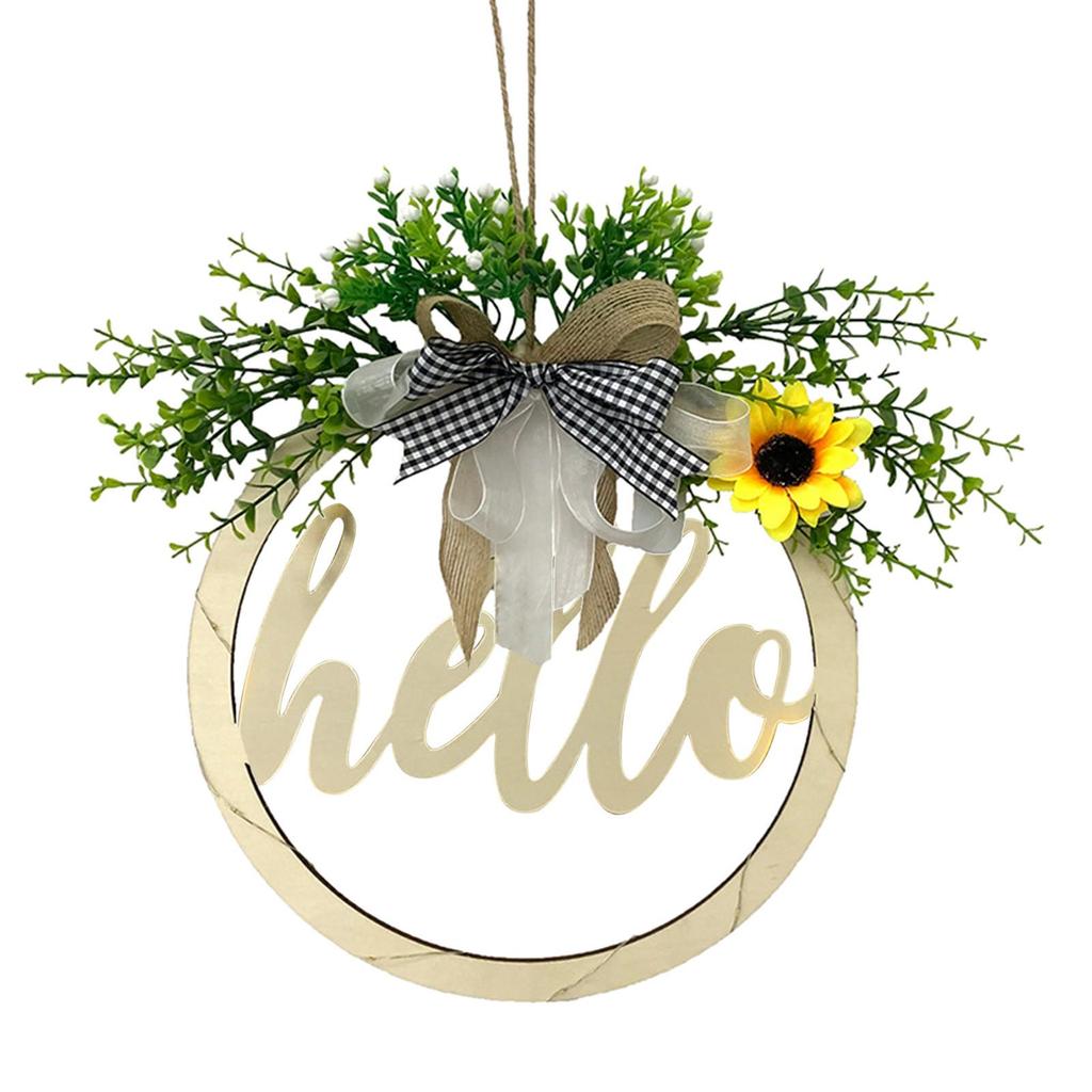 Welcome Door Hanger Door Decoration Door Wreath Front Door Wreath Decor