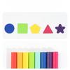Geometric Solids Montessori Educational Game 3D Shapes Color Shape Sorting Toy  Preschool Element