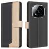 BINFEN COLOR BF33 for Xiaomi Redmi Note 14 Pro 4G Leather Case Splicing Color RFID Blocking