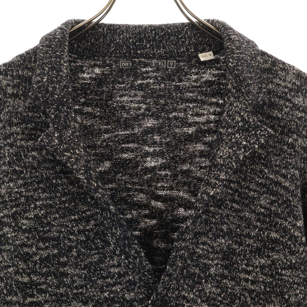 DIESEL Knit jacket M black Men's Used