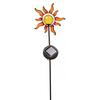 Metal Garden Decoration Glowing Solar Flower Garden Ornament