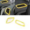 Dashboard L&R Air Outlet Vent Cover 2* For Jeep Renegade 2015- Bright Yellow