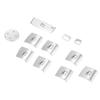 11PCS Glass Lift Button Sticker Door Armrest Panel Decal Replacement for 3 4 Serise F30 F32 2013‑2019