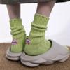 Koreanische Nadel Dicken Faden Gestrickt Mittelrohr Socken Baumwolle Japanische Einfache Rosa Label Männer Frauen Paare Sport Gestapelt Socken
