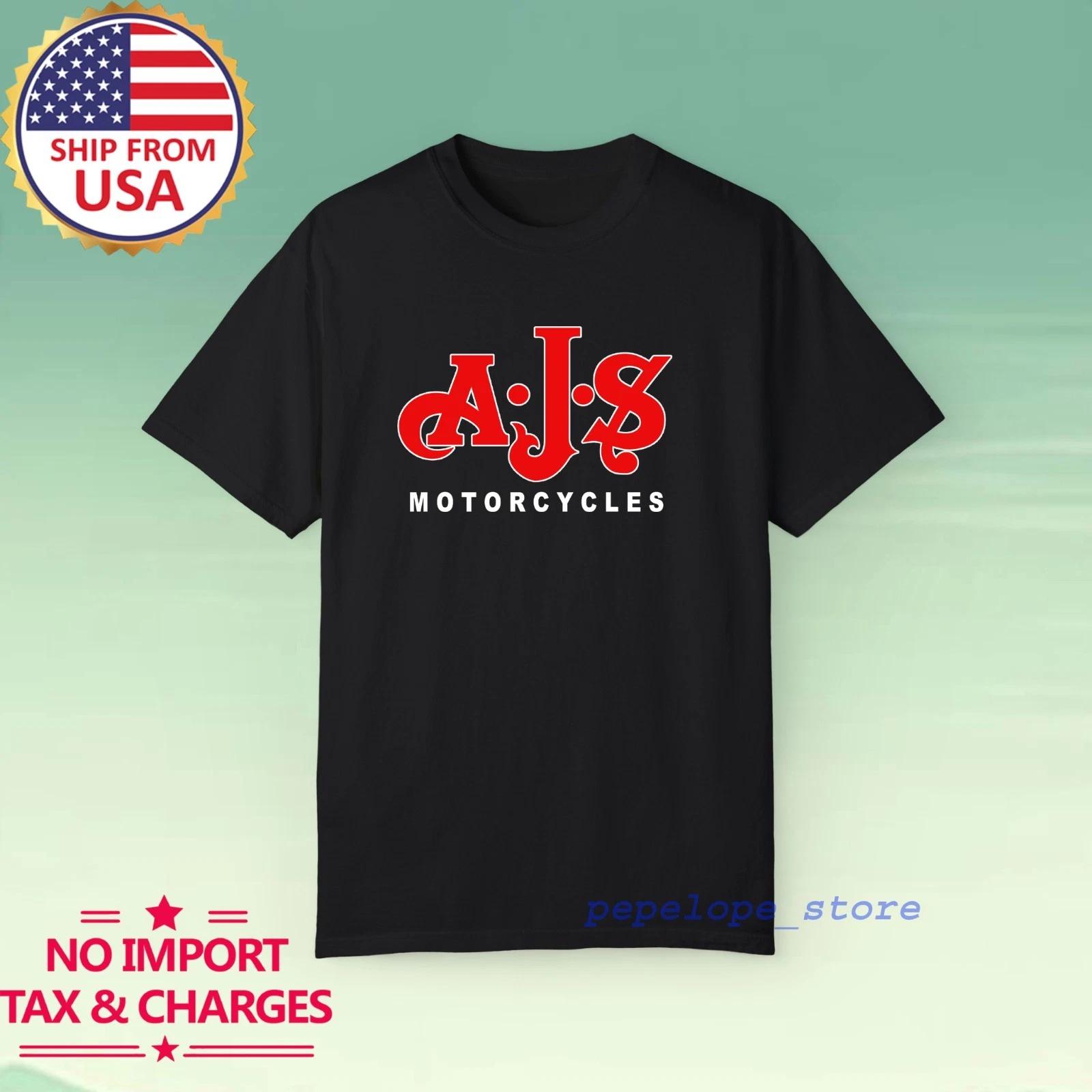 AJS Motorcycles Men s Black Size S-5XL L
