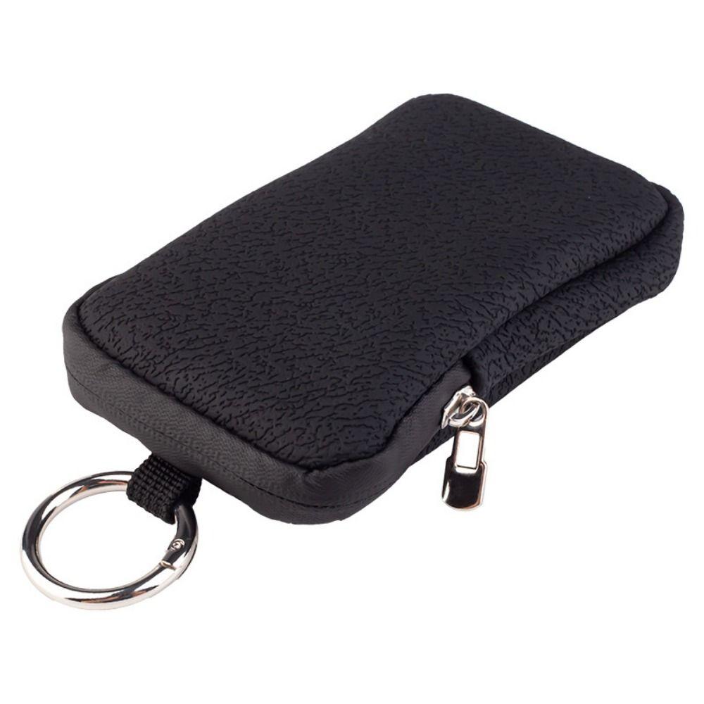 Waterproof PU Leather Coin Purse with Ring Buckle Travel Headphones Organizer  Children