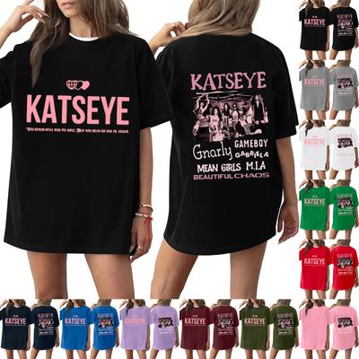 Damen T-Shirts Kurzarmshirts Einfarbige Pullover Sommer Frühling Oberteile Blusen