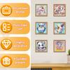 6er-Pack Diamond Painting Kits für Kinder Anfänger Full Drill Cartoon Niedliche Tiere Diamond Art Kits DIY Große Edelstein Kunst Heim Wanddekoration