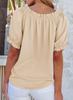 Camicia Bardot con Volant - Nuovi Arrivi Primavera/Estate 2026 per Donna - Stile Europeo & Americano