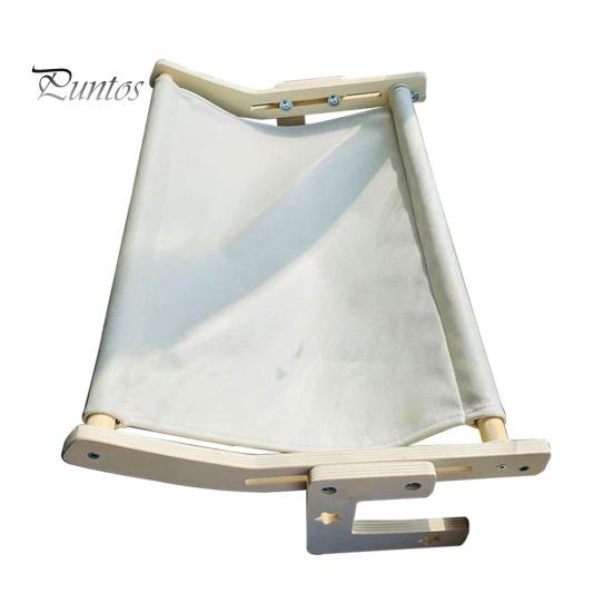 

Деревянный гамак для кошек, сверхмощный беспроводной кошачий оконный насест, регулируемое сиденье для кошки, настенные полки для прикроватных тумбочек, оконные ящики L серый белый