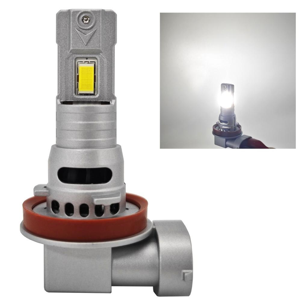 2 Pcs H11 LED Bulbs 12V CANBUS CSP Short 6000lm New Off-Road