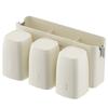 Wall-Mounted Toothbrush Rack No Punching Brushing Cup Mouthwash Cup Toothpaste Storage Rack Mouthwash Cup Set