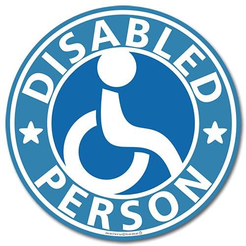 

Наклейка на инвалидную коляску/транспортное средство социального обеспечения, знак инвалида, инвалидная коляска, инвалидная коляска (ru/синий)