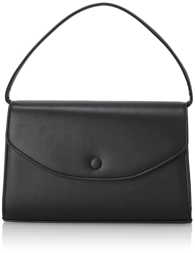Formal Black Synthetic Black [Kansaibis] Bag, Formal, Leather, Formal, Women's