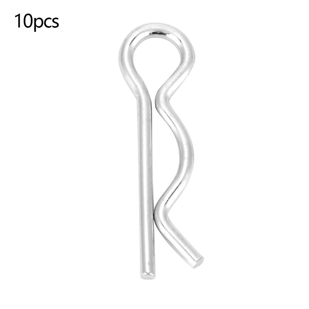 R Cotter Pin Retaining Pin Fastening Clip Bright Zinc Plated (2.5*45mm 10pcs)