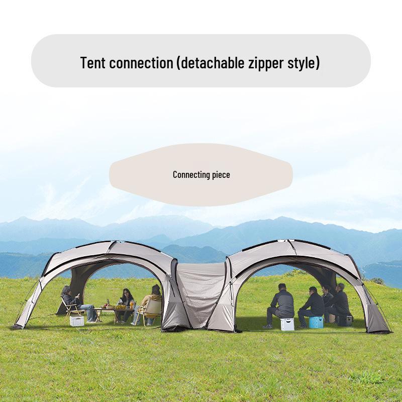 Windproof Blackout Spherical Dome Camping Tent - Extra Large Multi-Person Space, Sun Protection, Waterproof