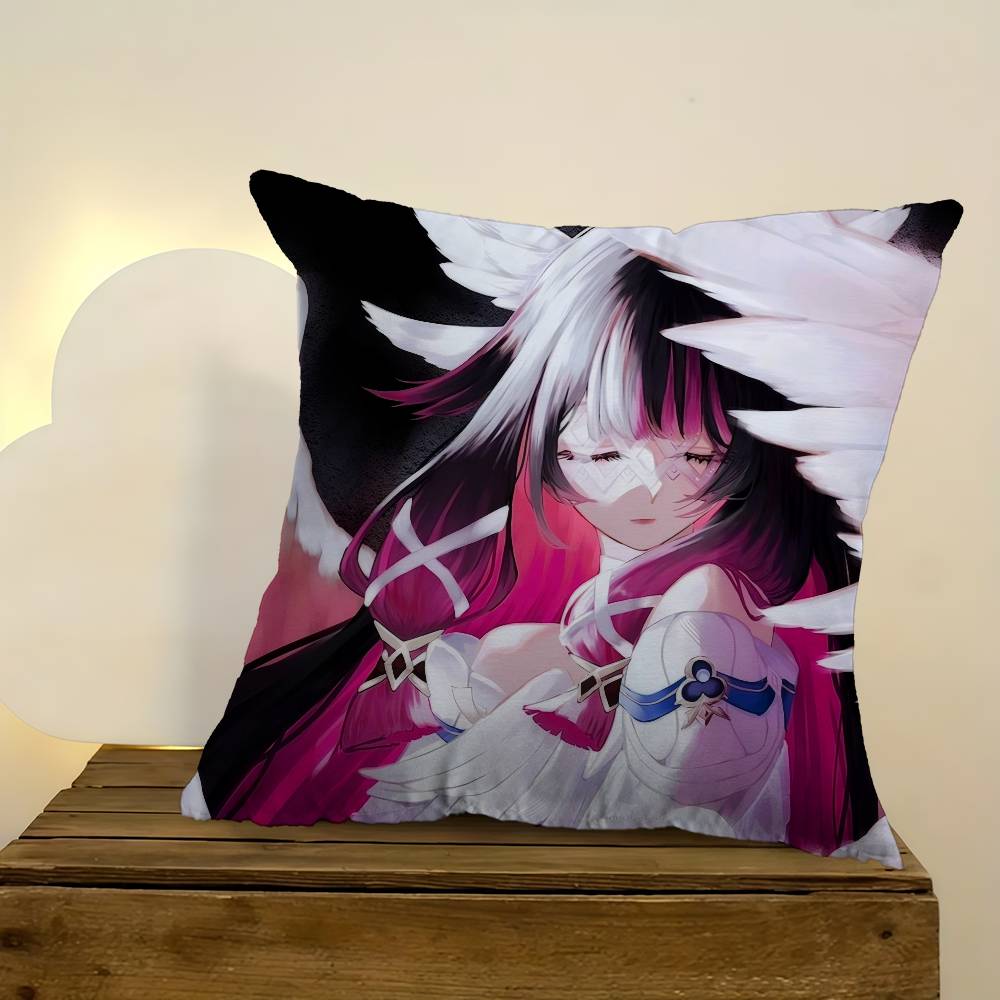 Game C-Columbina Genshin Cute Impact Pillow Gift Home Office Decoration Pillow Bedroom Sofa Car Cushion Coverpillow Case