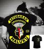 2024 Street Fashion Adult Mens Cool Printed T Shirt Satudarah Mc World Maluku Motorcycle Mens T-shirt