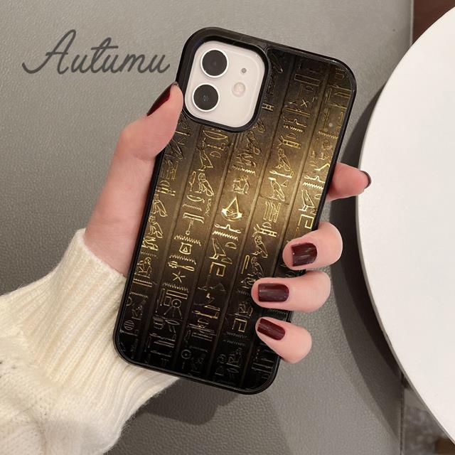

Чехол для телефона с египетскими иероглифами и символами для iPhone 11 12 13 14 Pro Max mini XR XS SE 2020 7 8 Plus Samsung S21 S22 Samsung S22ultra