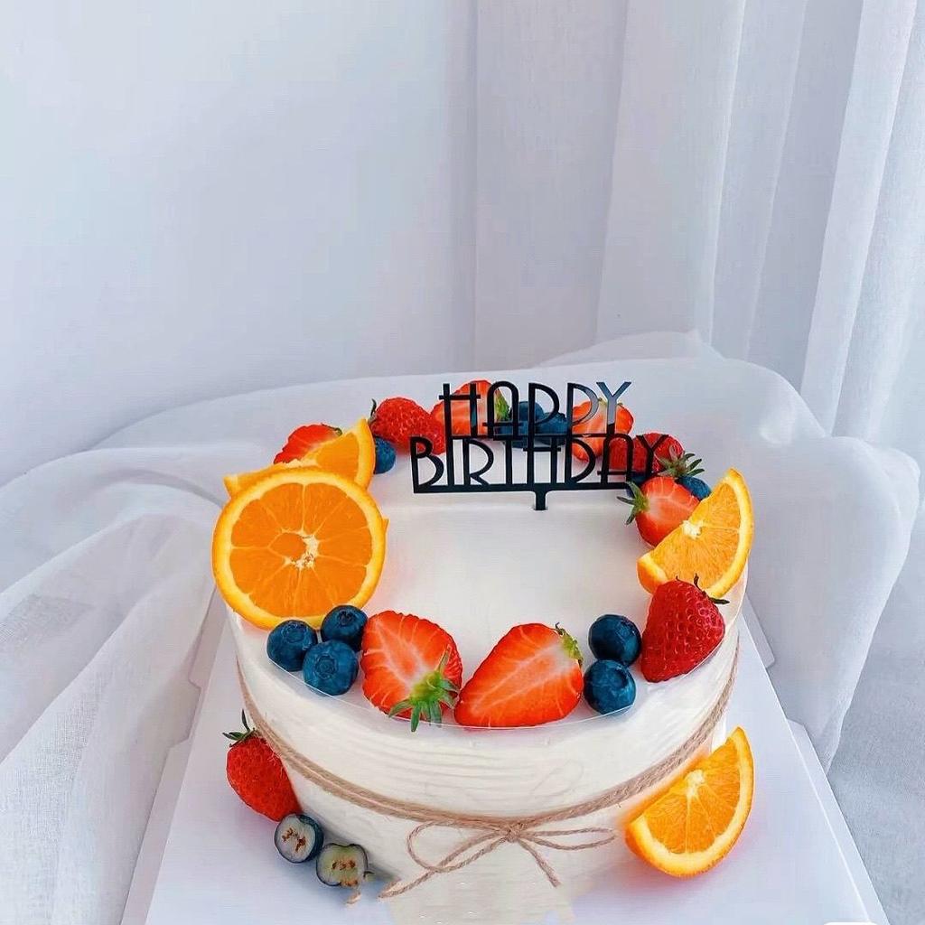 Simulated Birthday Cake Model Crafts Fake Fruit Cake Mold Decoration Shop Window Sample Display Home Ornaments Photography Props