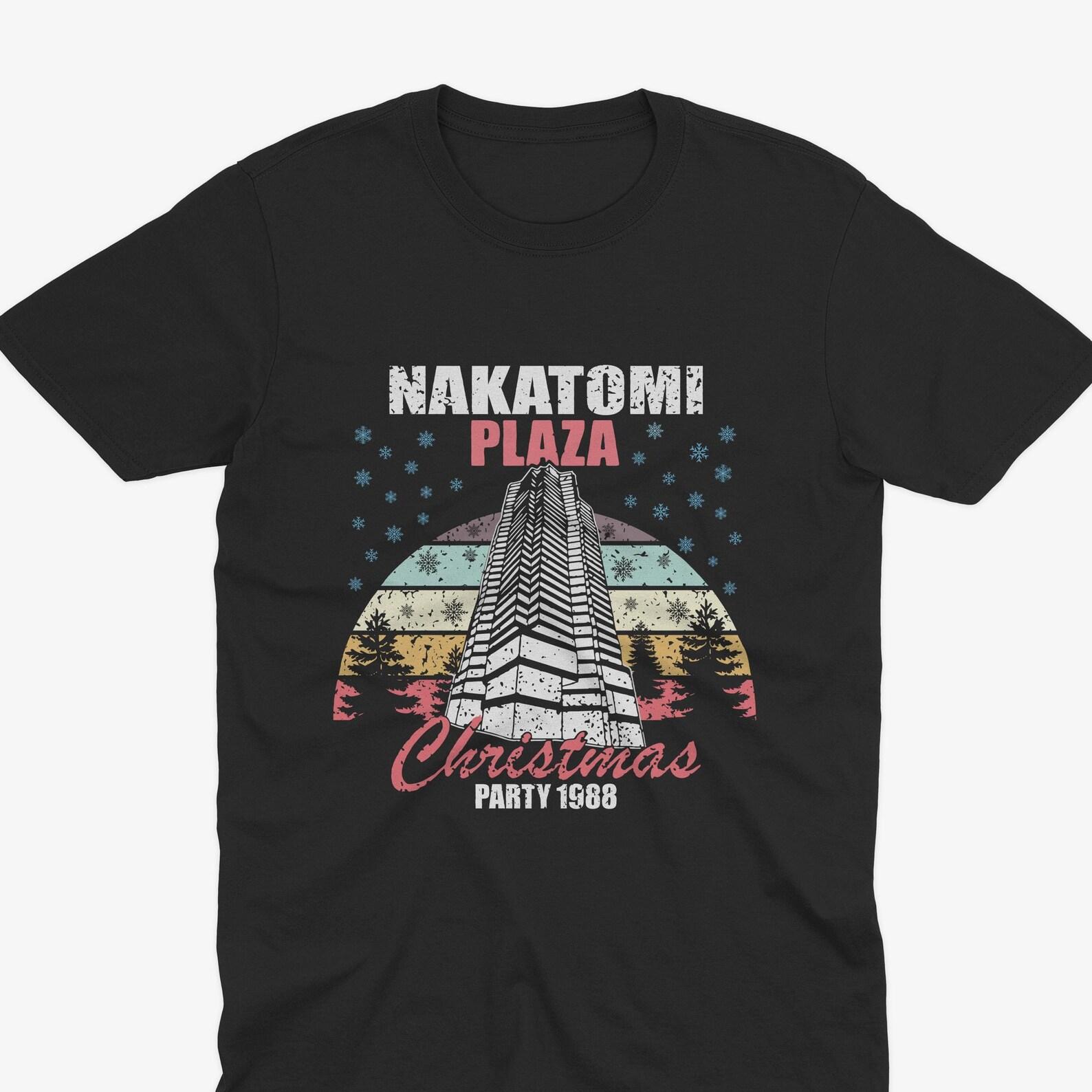 Nakatomi Plaza Christmas Party 1988 Retro Vintage Tee, Nakatomi Plaza T-Shirt, Die Hard Inspired T-Shirt, Christmas T-Shirt, 4XL