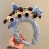 Headbands Sweet Style Four Cute Dogs Plush Solid Color Accessories Hair