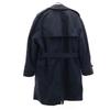 DEFENDER COLLECTION with liner trench coat 42S Navy 2WAY Men's Used