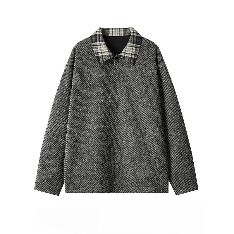 

Новый Летний Модный Бренд Спорт и Отдых Свободный Топ Клетчатый Лацкан Рубашка ПОЛО Короткий Трикотаж 5XL темно-серого