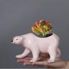 Polar Bear Succulent Flower Pot Personalized Ceramic Crafts Office Home Ornament Gardening Creativity