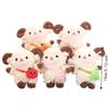 Sheep Mini Sheep Plush Keychain Cartoon Soft Lamb Doll Ornament Sheep Plush Pendant  Decoration