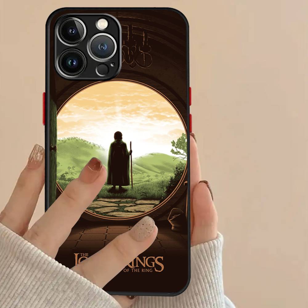 Movie The L-Lord R-Rings For iPhone 16 15 14 11 12 13 Mini Pro Max X XR XS Phone Case Shockproof Frosted