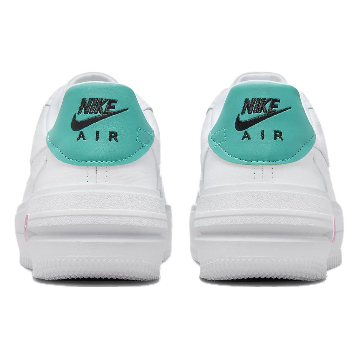Nike Air Force 1 PLT.AF.ORM белые нефритово-розовые женские кроссовки Pink-Blast — фото 5