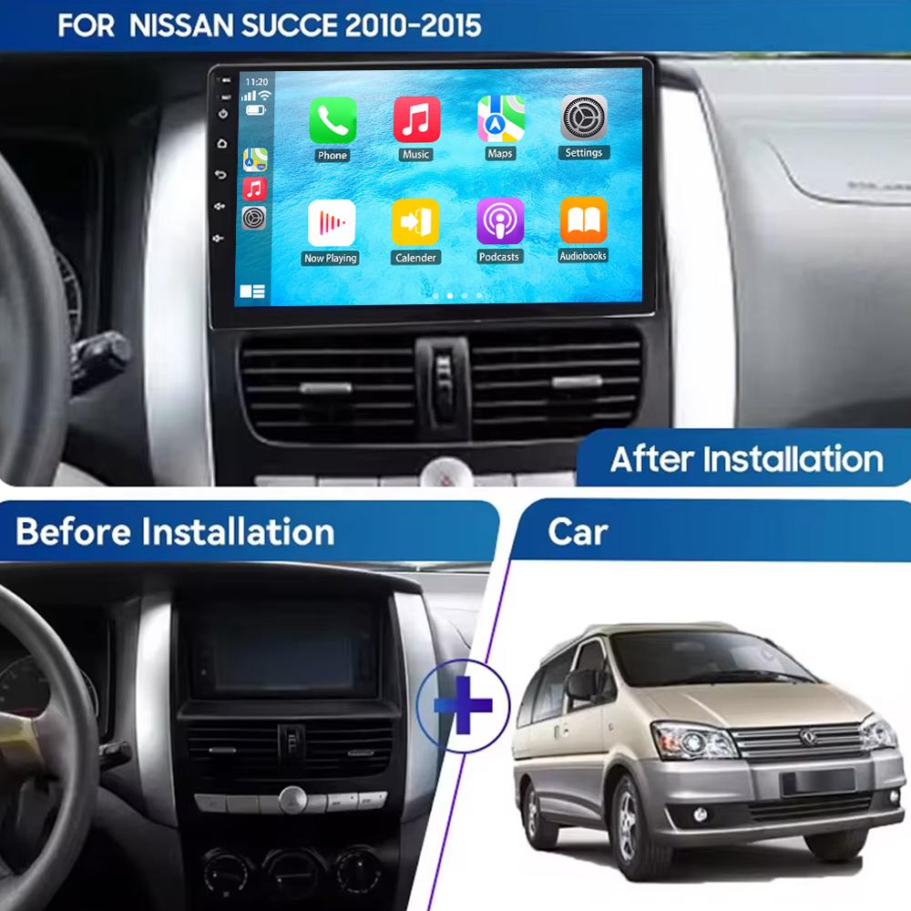9'' For Nissan Succe Shuaike 2011-2016 Android Car DSP Radio Carplay Video Autoradio Player Multimedia Navigation Stereo